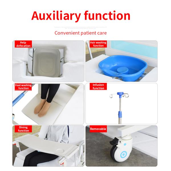 200*90*45cm Electric Hospital Patient Beds For Home Health Breathable Mattress bed for hospital patient