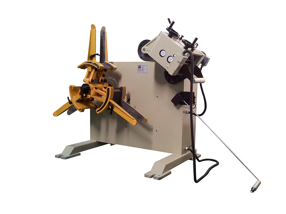 Line Speed 16 Meter Per Minute Mandrel Expansion Uncoiler With Straightener
