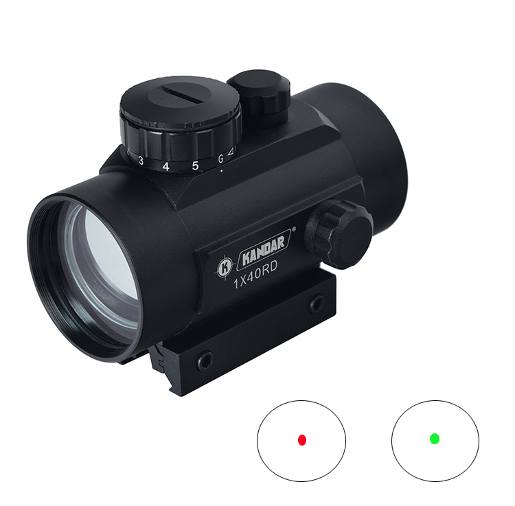 45mm Tube Diameter 1X40 Red Dot Reflex Sight Optical Green Red Dot Scope for Tactical