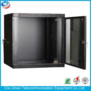 China Double Section 12U Wall Mounted CCTV Cabinet 19 Inch Recessed Type wholesale