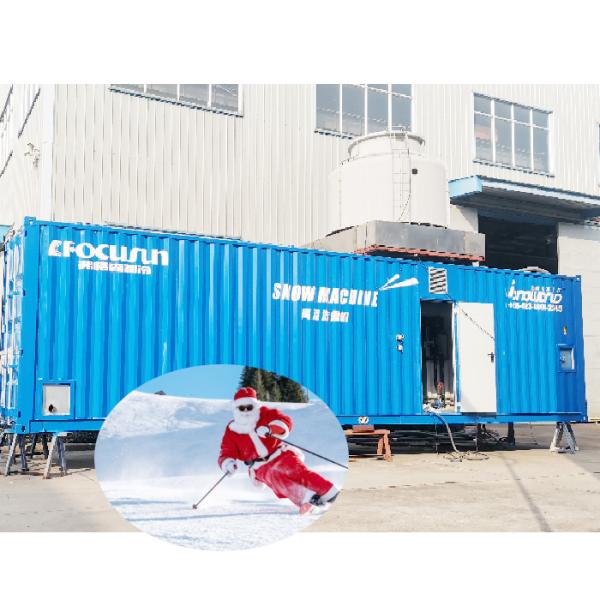 Ice Storage Capacity 30 Tons Outdoor Snow Making Machine for Ski Resorts Parties