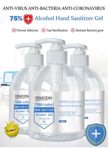 China 75% Alcohol Waterless Hand Sanitizer Antibacterial Hand Gel Custom wholesale