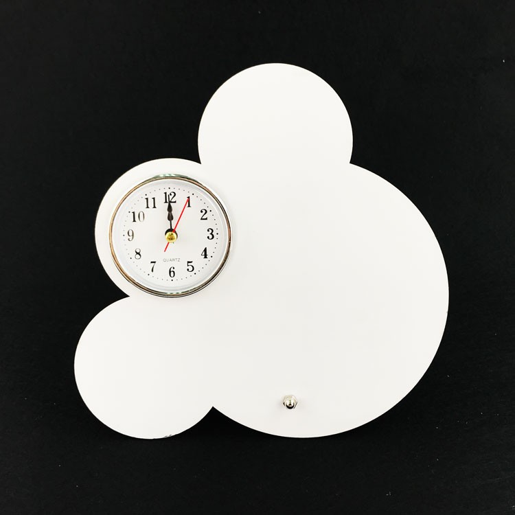 Wooden 137g Sublimation Alarm Clock For Table