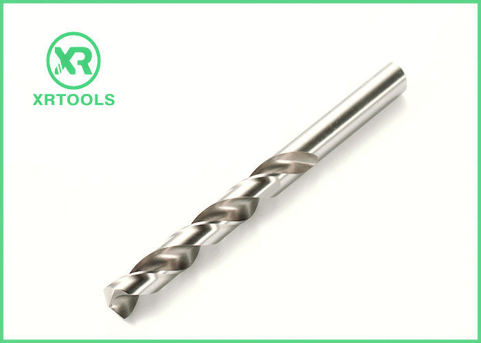 Left Hand Flute HSS Drill Bits For Metal White Finished Straight Shank DIN 338