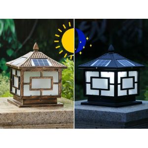 China Smart Solar Pillar Lights Integrating Traditional Aesthetics With Modern Technology wholesale