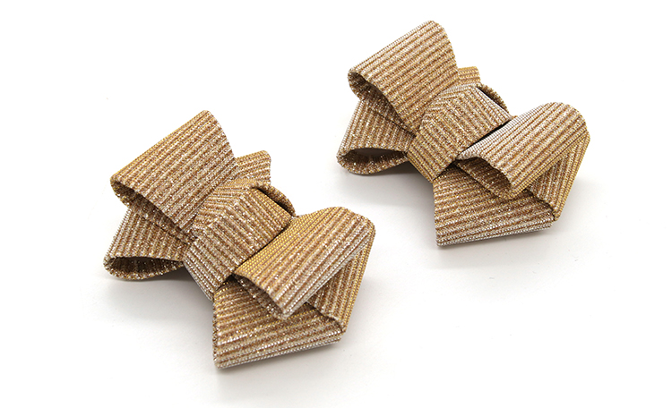 Europe / America Style Decorative Shoe Clips Special Cloth Material