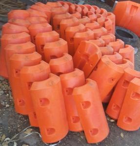 China Small size dredging yellow orange color bright color floaters for dredging wholesale