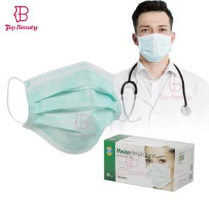China Breathable Dispsoable Face Mask Three Layer Earloop Hospital Mouth Mask wholesale