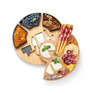 China OEM Kitchen Cutting Board Bamboo Cheese Serving Tray Acacia Wood wholesale