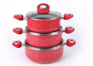 China Luxury Red SGS Spin Bottom 36cm Non Stick Soup Pot wholesale