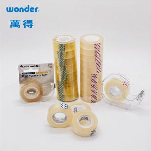 China Easy Tearing BOPP Brown Tape , Cutom Yellowish Gift Packing Tape wholesale
