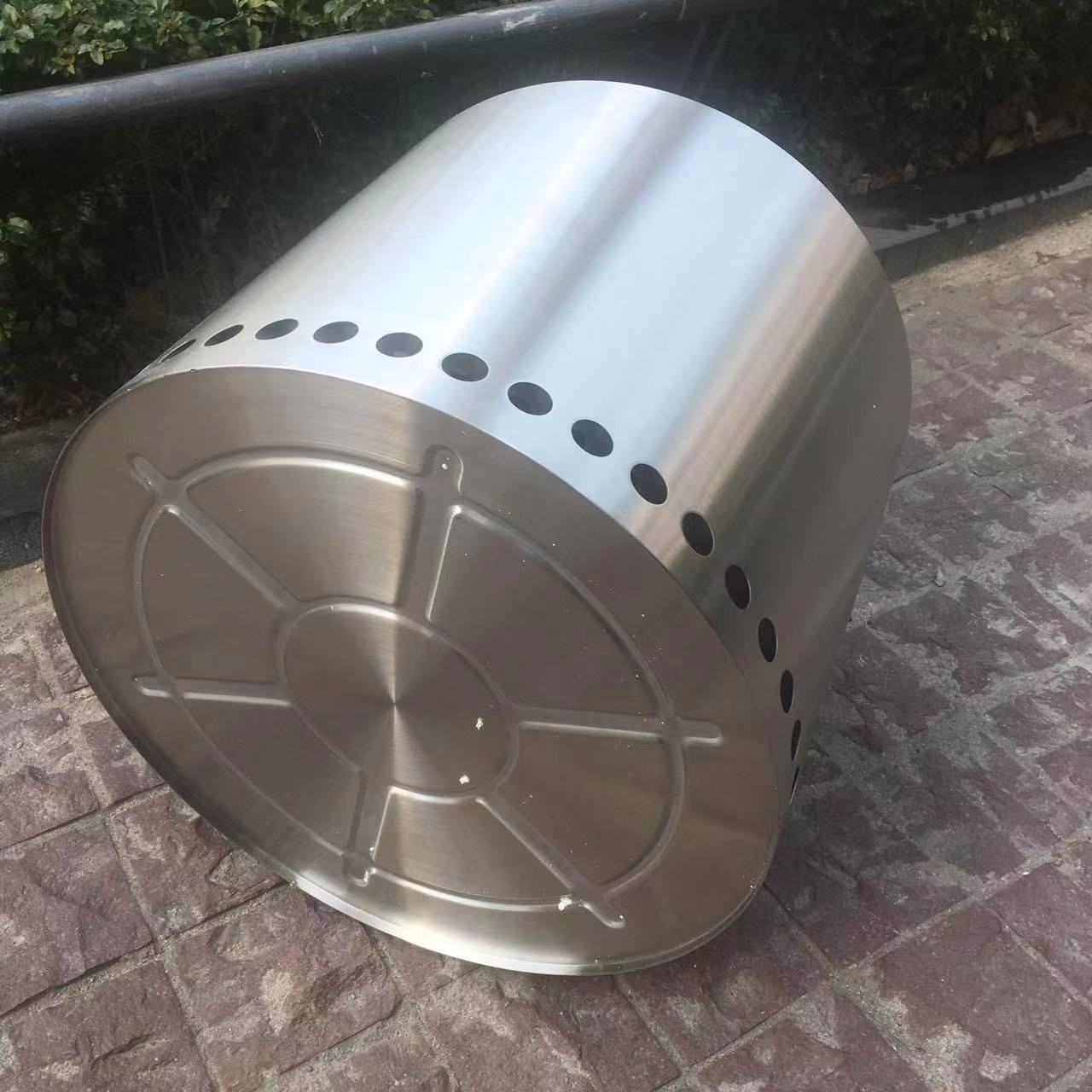 BBQ Smokeless Fire Stove Camping 18 Inch Fire Pit Stainless Steel