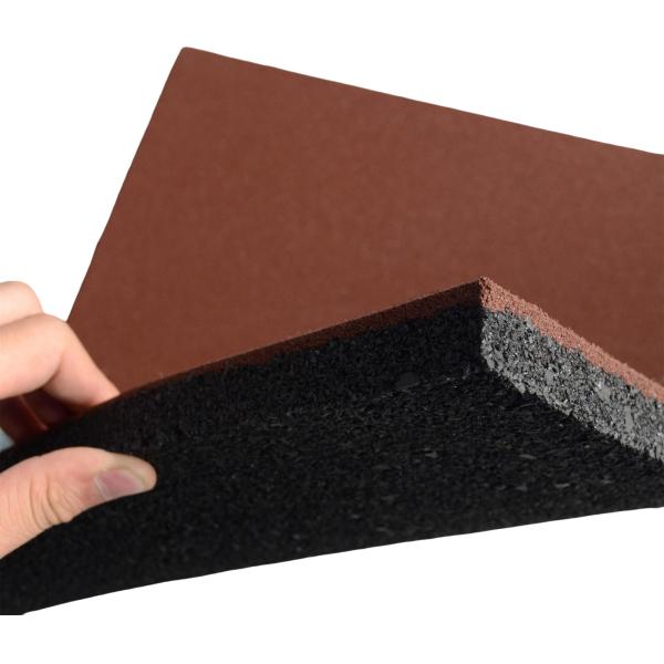 Anti Slip Outdoor Square Rubber Mats Black Playground Tiles Outdoor 15 / 20 / 25 / 30 / 40 / 50mm