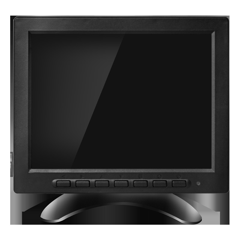9~36VDC 800x480 8 Inch LCD CCTV Monitor With BNC AV HDMI USB