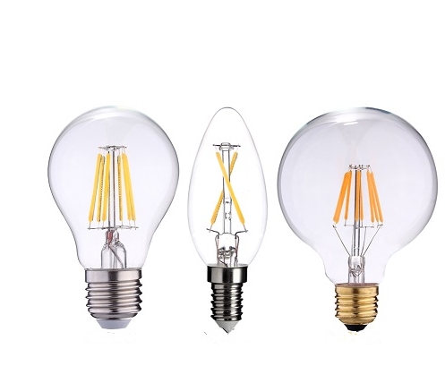 vintage led tubular light lamp T6/T20 E17 screw base filament led bulb dimmable