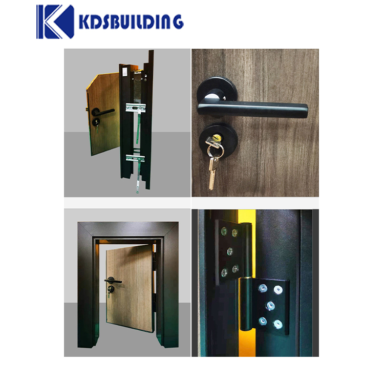 Residential Wooden Internal Door Composite Solid Entrance Casement Main Gate
