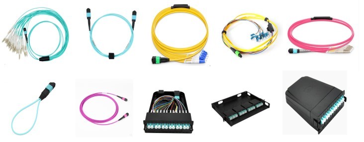 Double Rail Design MTP Patch Panel , 12 24 Core MPO Cassette Patch Panel