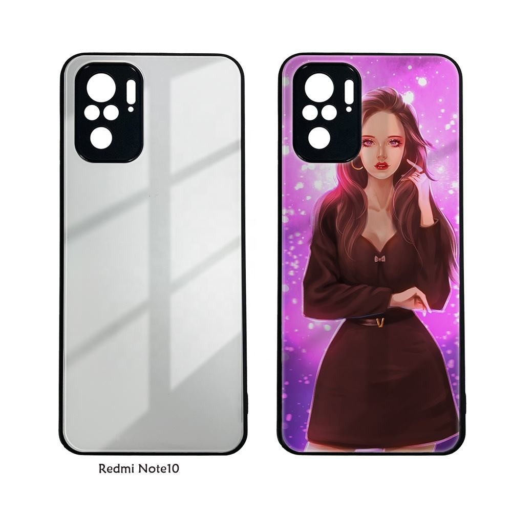 Shockproof Sublimation Glass Phone Case 2D Sublimation Mobile Cover For Xiaomi