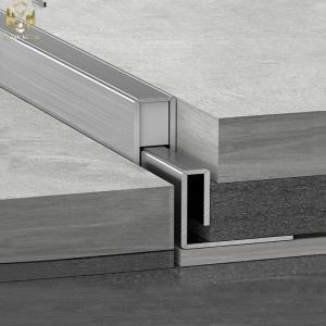 China Tile Trim Aluminum Extrusion Profiles Channel Floor Side wholesale