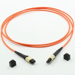 China 1300nm MPO Optical Fiber Jumper 2m Multimode Bundled Optical Fiber Cable wholesale