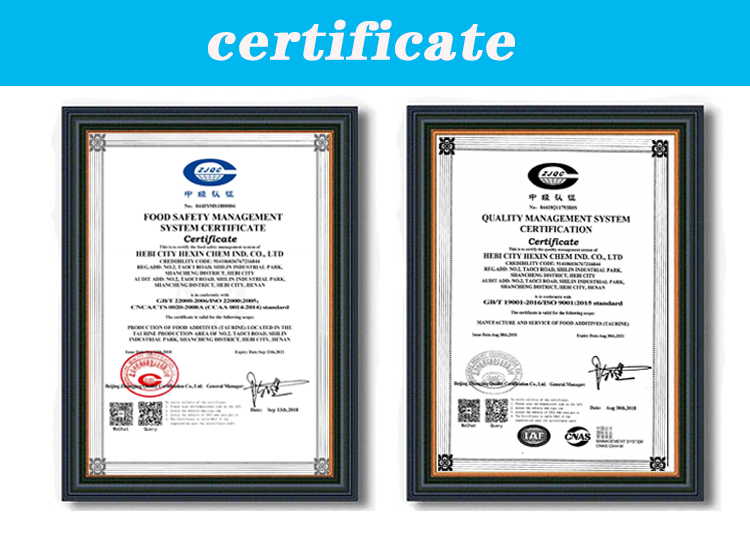 Boost Animal Health with Taurine Grade Feed White Crystalline Powder CAS No. 107-35-7