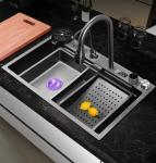 304 Stainless Steel Utility Sink Digital Waterfall Kitchen Sink