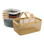Rectangular 36X23X16.5CM Wire Mesh Fruit Basket Wear Resistant
