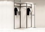 Fashionable Style Clothing Display Rack / Metal Retail Clothes Display Stands