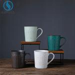 OEM Art Decor Porcelain Cups And Saucers Colored