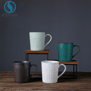 China OEM Art Decor Porcelain Cups And Saucers Colored wholesale