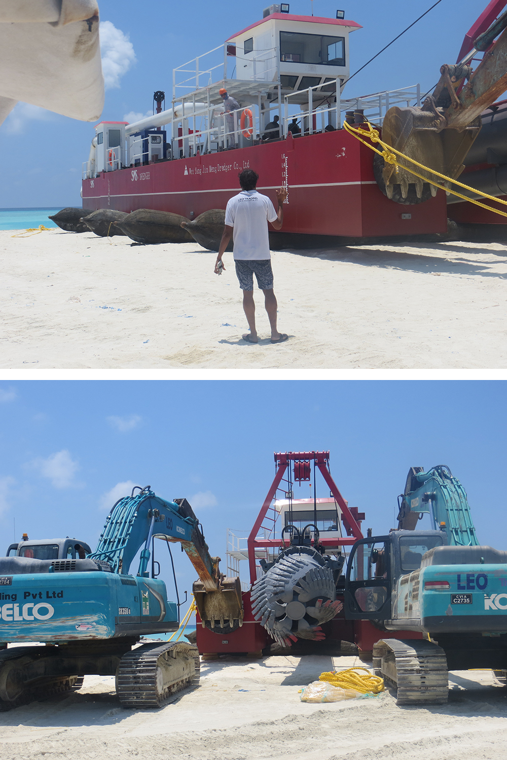 Dredger installation process