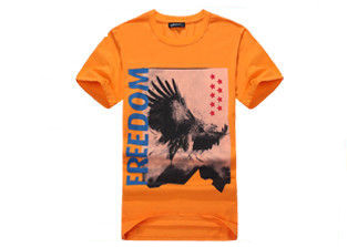White Casual T - Shirts Customized / Personalised Tee Shirts With Black Photos