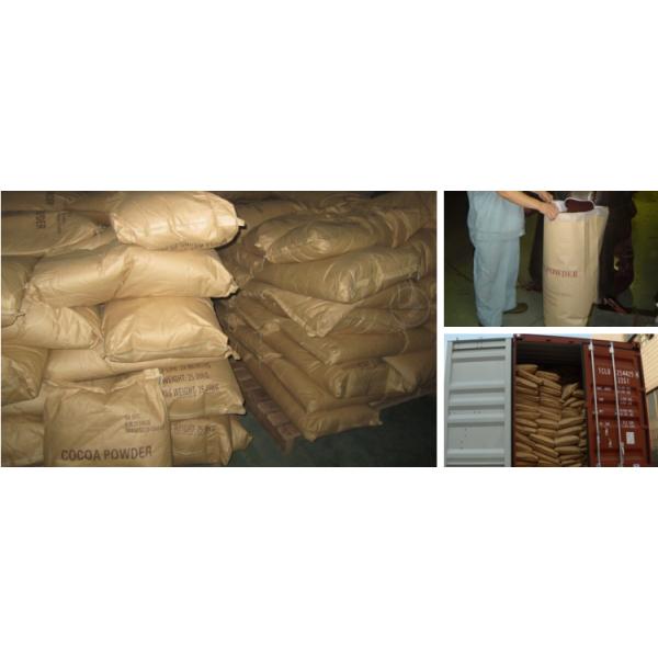 Deep Black Alkalized Cocoa Ingredients Powder Ghana Bean Raw Processing