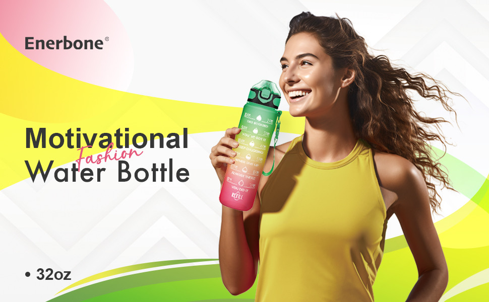 Large Capacity Stylish Reusable Eco Friendly 1 Litre Water Bottle Gym Plastic Water Bottle With Leak Proof And One Click Open Customized Logo