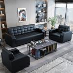 Modern Office Furniture Customized Leather Sofa Set Chinese Style Contemporary 2
