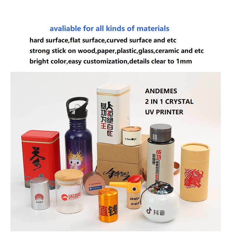 XP600 Printhead UV Printer for Roll to Roll and Flatbed Printing Varnish on Cylinders