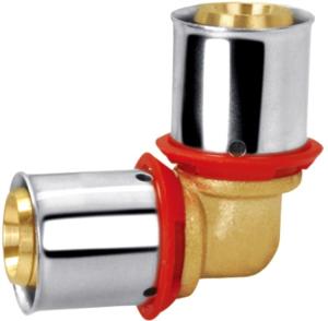 China OEM 90 Degree Brass Compression Fittings PF3004 Anti Corrosion Equal Elbow Fitting wholesale