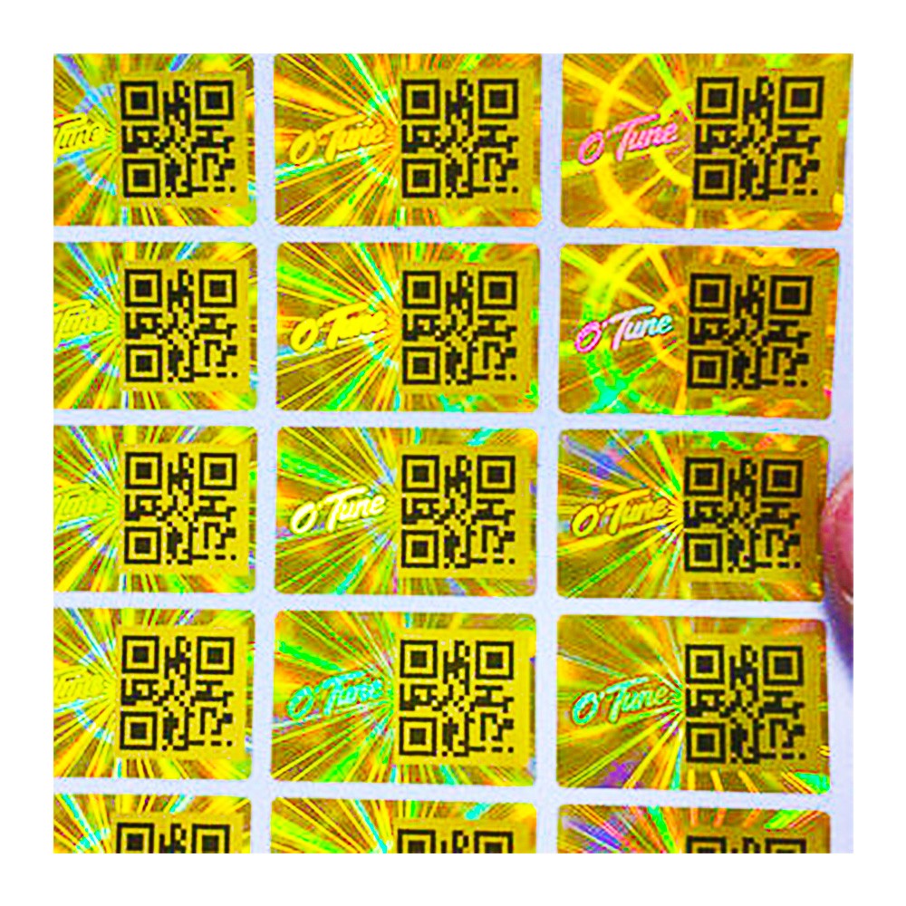 Anti Counterfeit CMYK Color Tamper Evident Security Labels