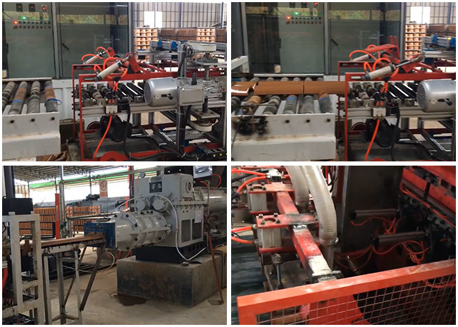 220V/380V Wall Tile Making Machine 3KW Hydraulic Cutting Cement Roof Tile Production Line