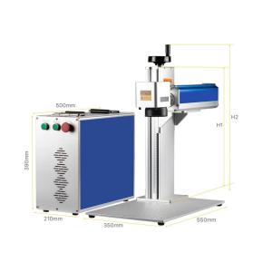 China Laser Mopa Marking Machine 2.5D Engraving Machine 50W 60W Metal Color Marking for Jewelry Copper Gold Silve DIY Marking wholesale