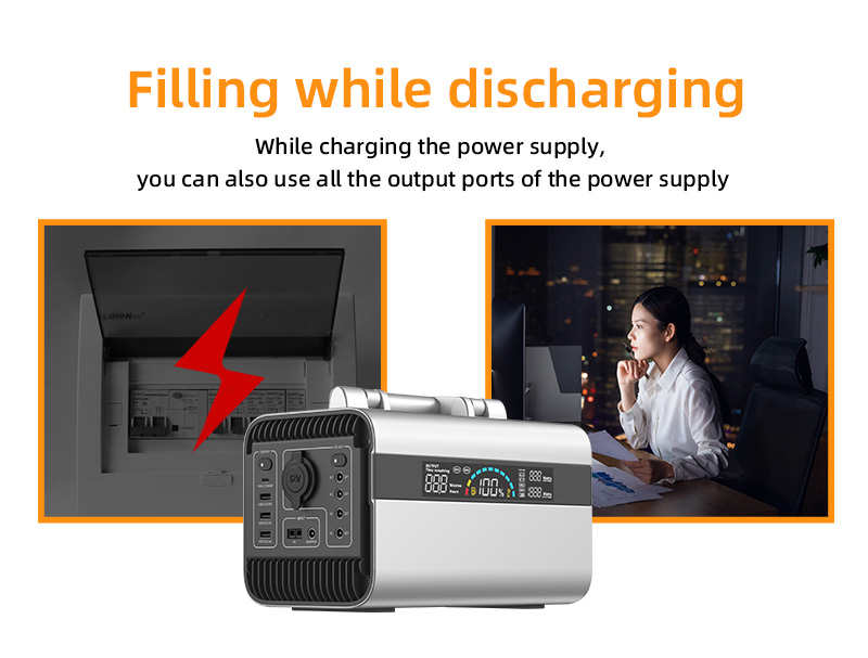 Emergency 600w Portable Solar Power Generator PWM Controller