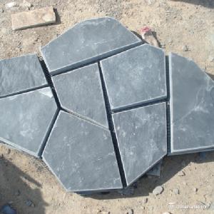 China Natural stone Slate Meshed Back Flagstone Flooring High Wear And Impact Resistant wholesale