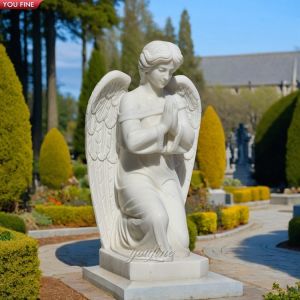 Life Size Western Angel Marble Sculpture