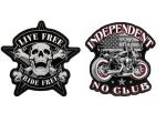 Washable Metallic Thread Motorcycle Biker Patch Iron On Badges