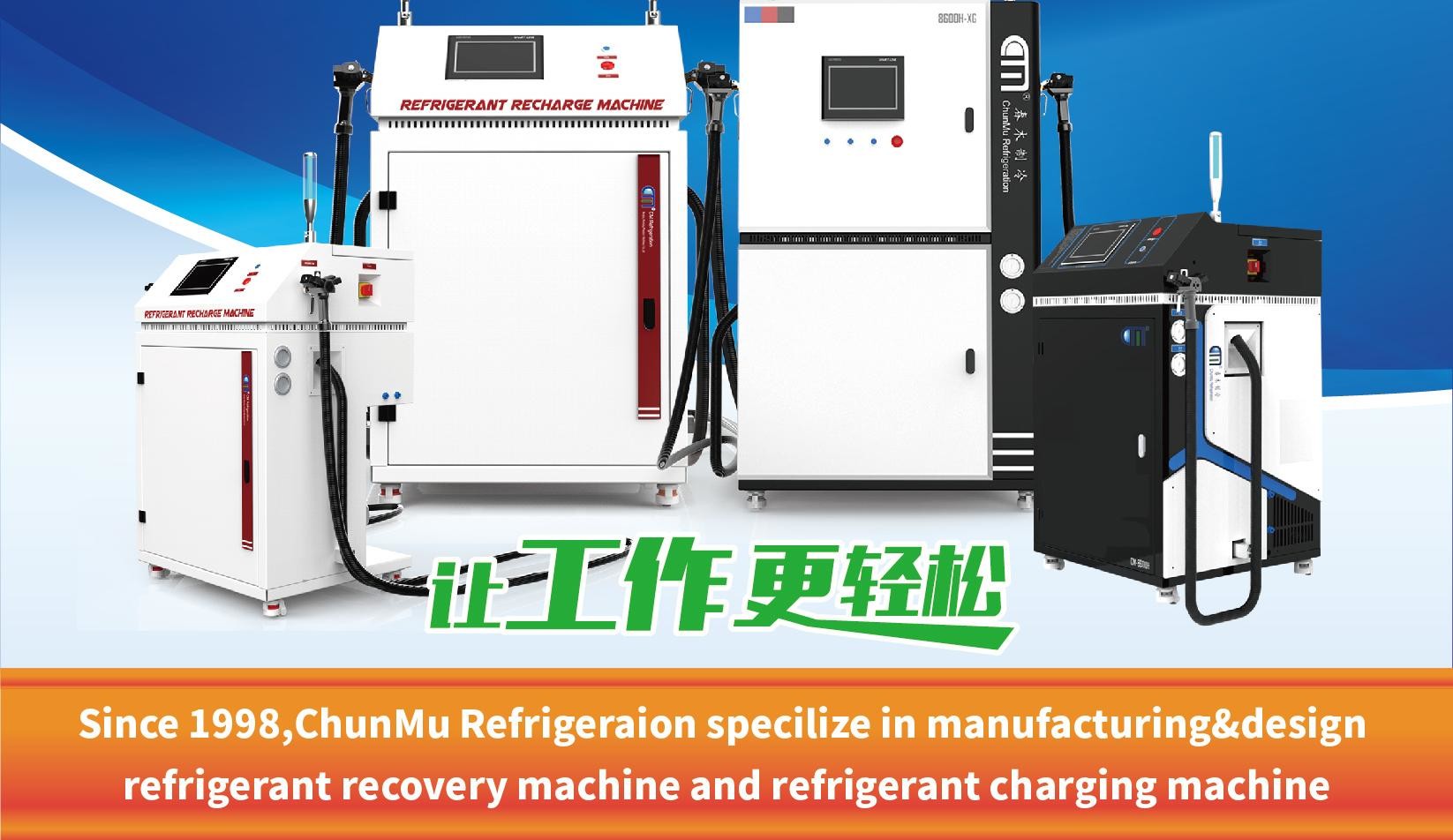Hydrocarbon R290 R600a Refrigerant Recovery Charging Machine Vapor Recovery Unit Ac Gas Charging Station