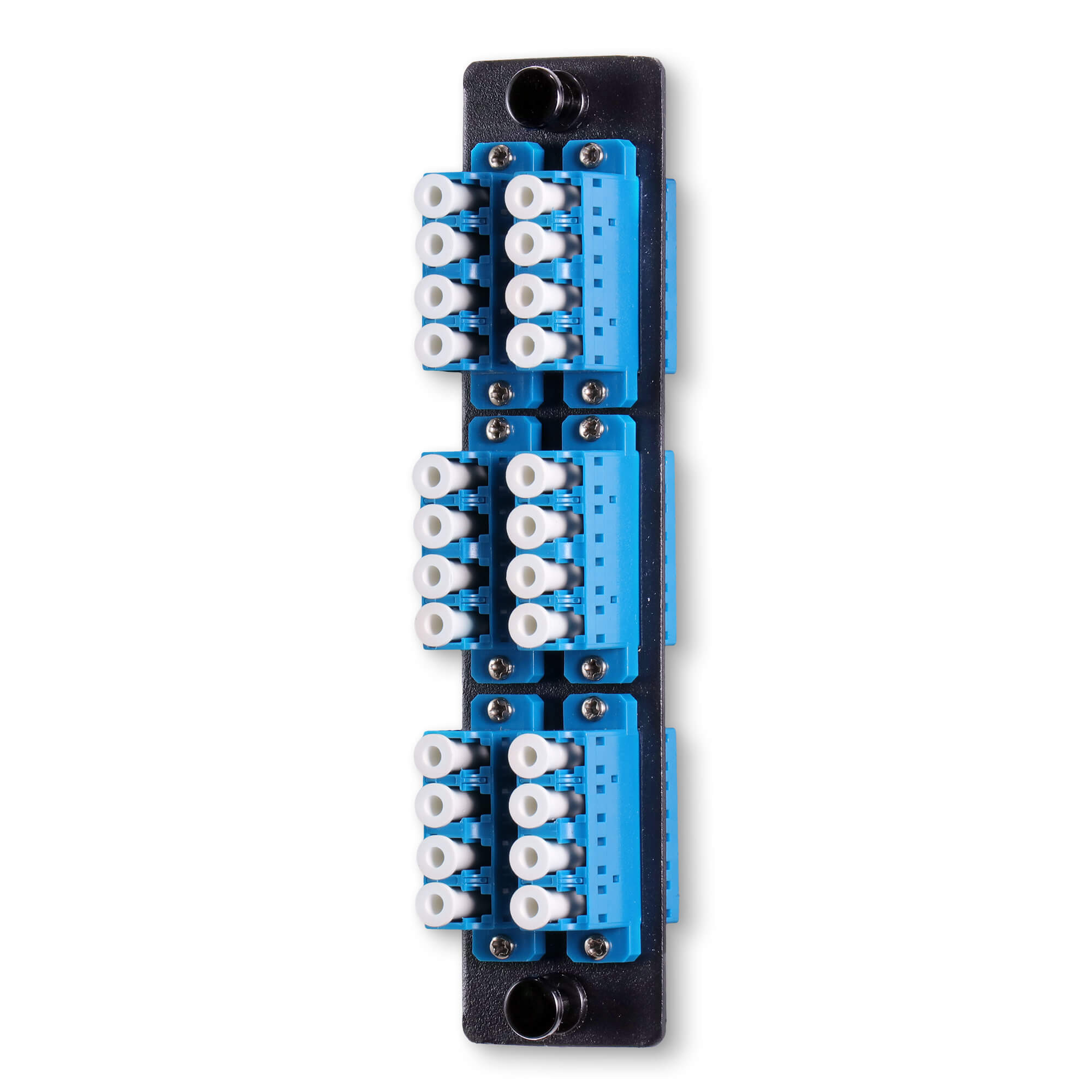 Single Mode LC Fiber Patch Panel 24 Port 6 Channels With Four Channels