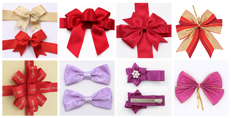 8 Inch Hair Bow Ribbon Grosgrain Fabric Multi Colour Double Face Style