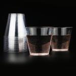 Round Transparent 5OZ PS Disposable Cups with Customized LOGO