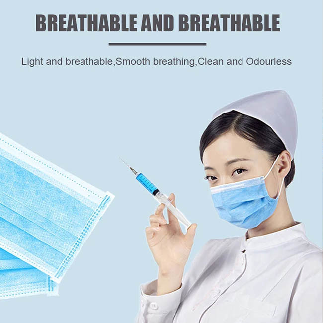 Melt Blown Non Woven Fabric Face Mask High Bacterial Particle Filtration