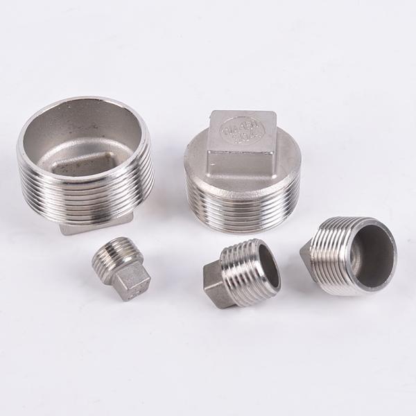 Stainless Steel 201 304 Quadragon Plug Head Nipple Connector for Casting Pipe Fitting